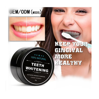 Activated Carbon Teeth Whitening Powder with Coconut